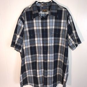 The Foundry 2XLT Mens Button Up Short Sleeve Size
